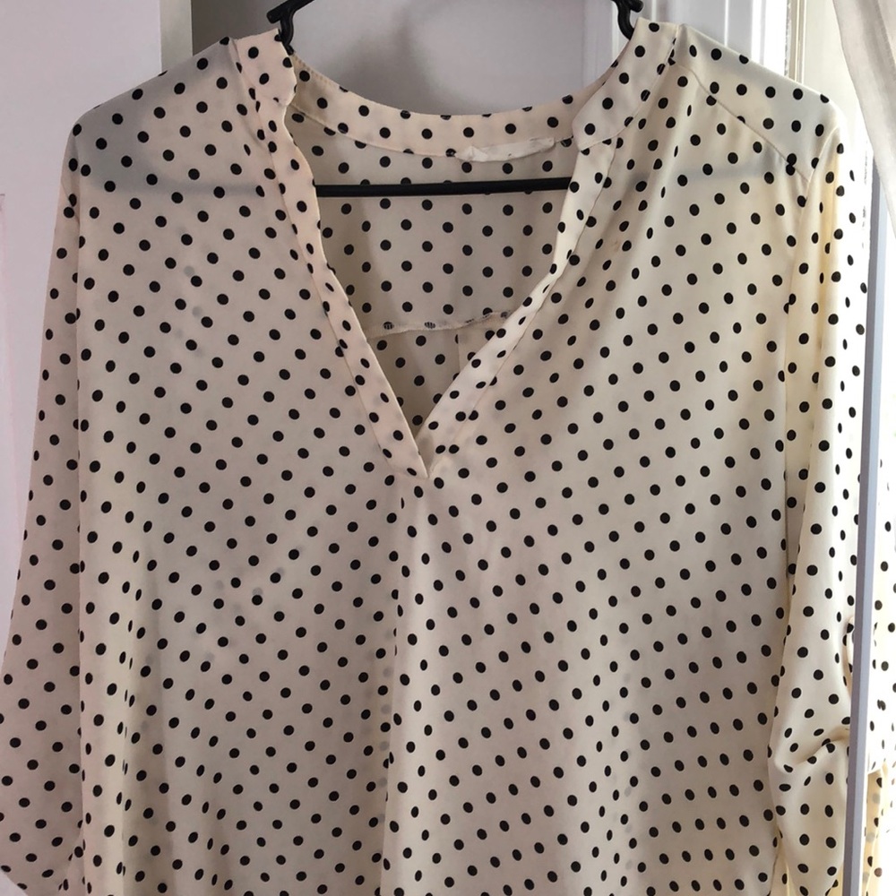 Polka dot Nordstrom blouse